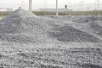 Pile Crushed stone