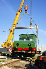 Green electric locomotive