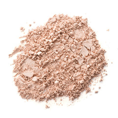 Cosmetic powder isolated on white background