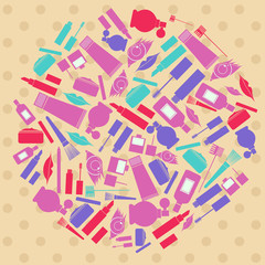 ball with makeup attributes