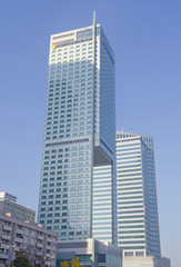 High-rise, modern building - Warsaw Poland - obrazy, fototapety, plakaty
