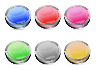 six boutons couleurs