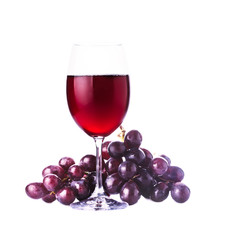 Glass of red wine