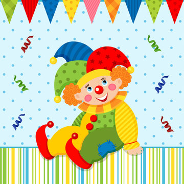 clown joker vector