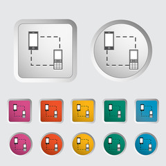 Phone sync single icon.