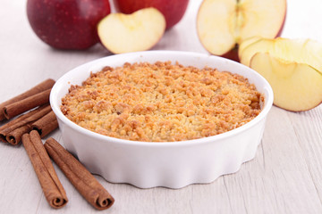 gourmet apple crumble