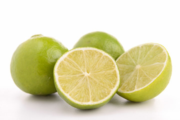 isolated green lemon