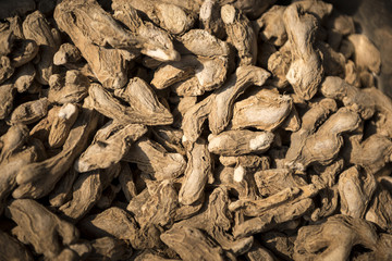 Close up of Whole Black Cardamom Pods
