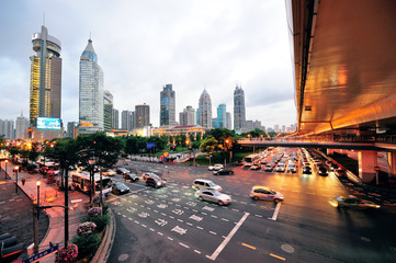 Fototapeta premium Shanghai street view