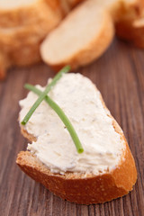 bread and cream cheese