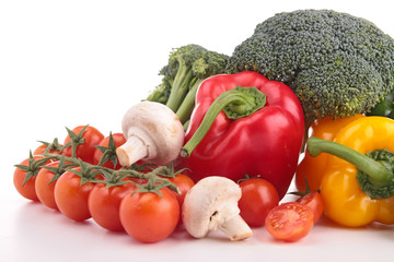 close up on vegetables