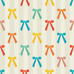 Seamless pattern with bows