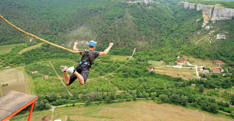 Rope jumping.