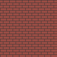 Bricks shape grid on the orange background
