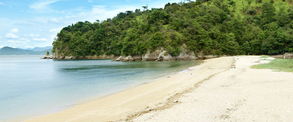 Naklejka premium Miyajima beach