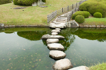 Stone zen path