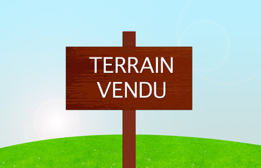 panneau terrain vendu
