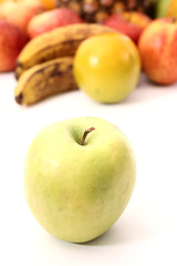 Green apple and fruits