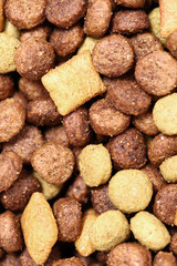 Dog food close-up (Texture)