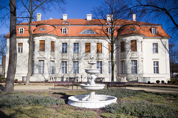 Old renewed palace in Lodz - obrazy, fototapety, plakaty