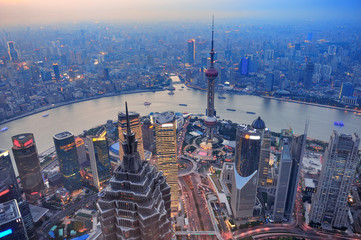 Fototapeta premium Shanghai sunset