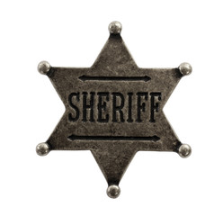 Obraz premium Sheriff star badge