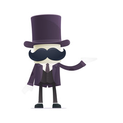 funny cartoon illusionist