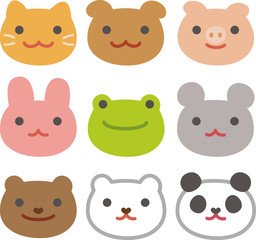 動物の顔のアイコン