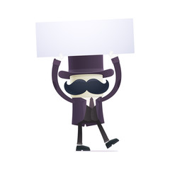 funny cartoon illusionist