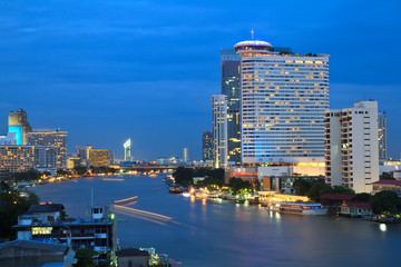 Obraz premium Bangkok city at twilight