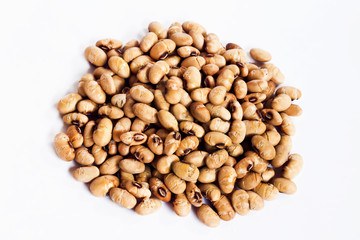 Roast Soybeans on the whit blackground