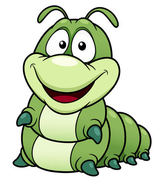 illustration of Cartoon worm