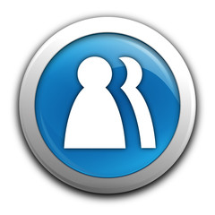 contacts sur bouton bleu