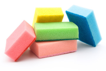 5 pieces double side cleaning sponges
