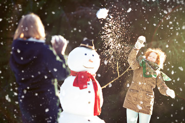 Snowball fight