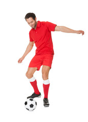 Portrait of soccer player