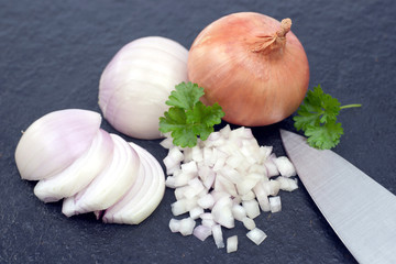 Frische Zwiebeln