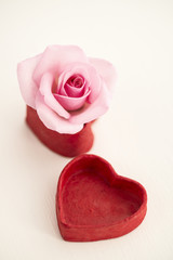 Rose mit Herz