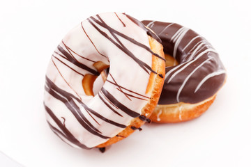 doughnuts isolated on white