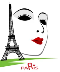 Crédence de cuisine en verre imprimé Doodle Cartes de Paris comme symbole d& 39 amour et de voyage romantique