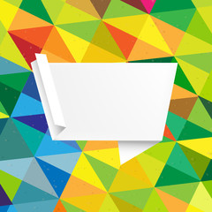 Vintage Color Background With Origami