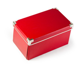 Red box on white background