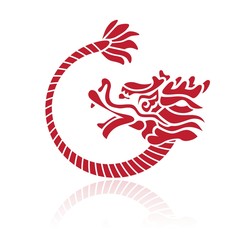 Obraz premium Dragón chino