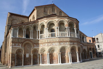 Fototapeta na wymiar Santa Maria And Donato Basilica in Murano Island,(Venice Italy)