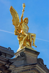 Golden sculpture in Dresden