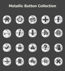 Metallic Button Collection