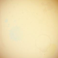Obraz premium Blank Paper Background Ink- & Coffeeblots Retro Beige