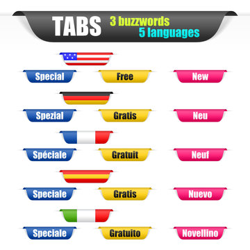tabs 3 buzzwords 5 languages I