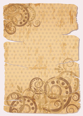 Vintage Old Paper Background, vector illustration