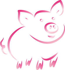 Kleines rosa Ferkel, Glücksschwein, Glücksbringer - Bio Fleisch - Schweinfleisch, Schwein, Haustier, artgerechte Tierhaltung, Massentierhaltung, Fleischerei, nachhaltige Agrapolitik